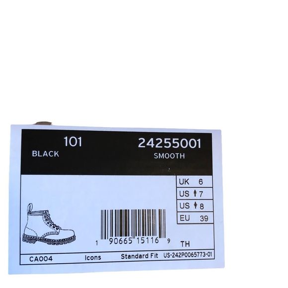 Dr. Martens Smooth Black Leather Ankle Boots NWOT - Picture 11 of 13